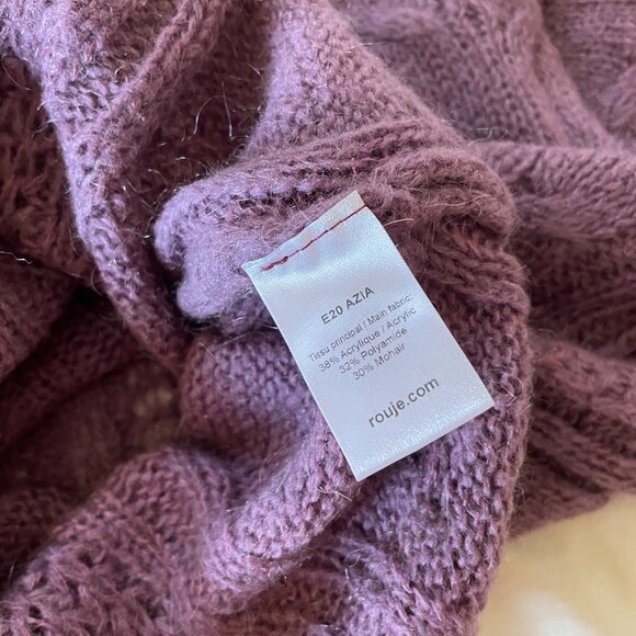 Rouje Azia Cardigan Sweater - Purple - Picture 7 of 10